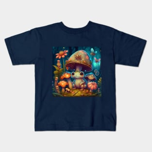 Magic mushroom in the magic forest Kids T-Shirt